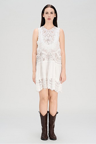 Scallop Crochet Lace Dress