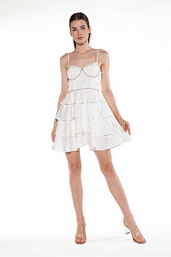 BELLA RUFFLE MINI DRESS